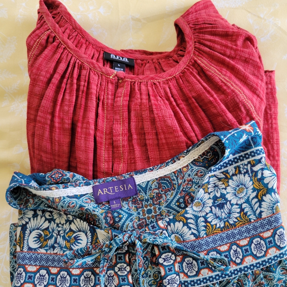 Bundle 2 Unique and Flowy Blouses